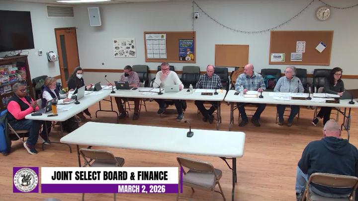 Thumbnail image for Select Board & Finance Joint Meeting-3-2-26