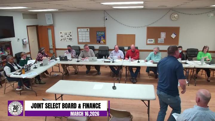 Thumbnail image for Select Board & Finance Joint Meeting-3-16-26